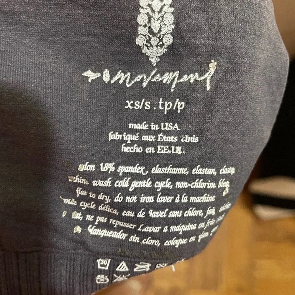 Free people movement Women's Gray top